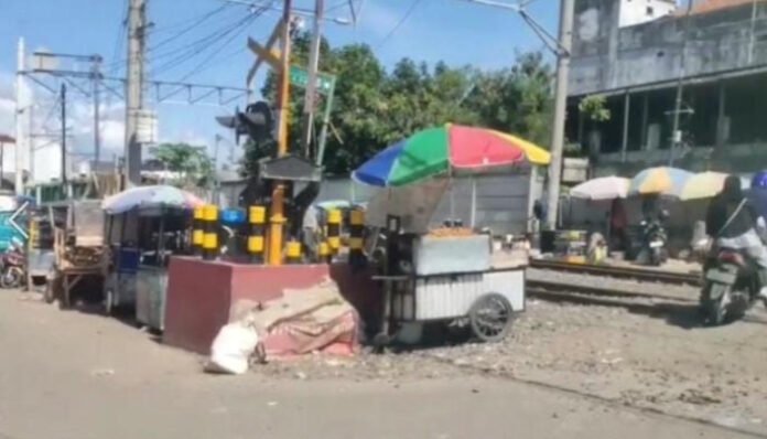 Perlintasan Sebidang di Pasar Rangkasbitung