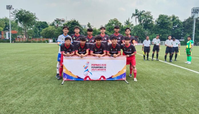Tim Sepakbola Pelajar Provinsi Banten melaju ke semi final Popnas XVII 2025.
