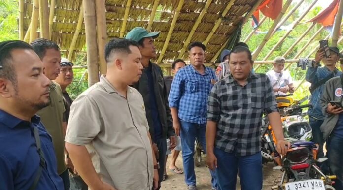 Tanah negara di kelurahan Serang kecamatan Taktakan kota Serang diklaim pengusaha untuk galian (Bantentv.com/ Jaya)