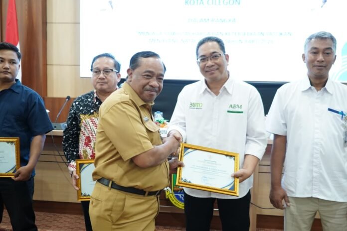 Pemkot Cilegon mengapresiasi PT ABM atas peran aktif dalam pengendalian inflasi daerah (Bantentv.com/ Hendra)