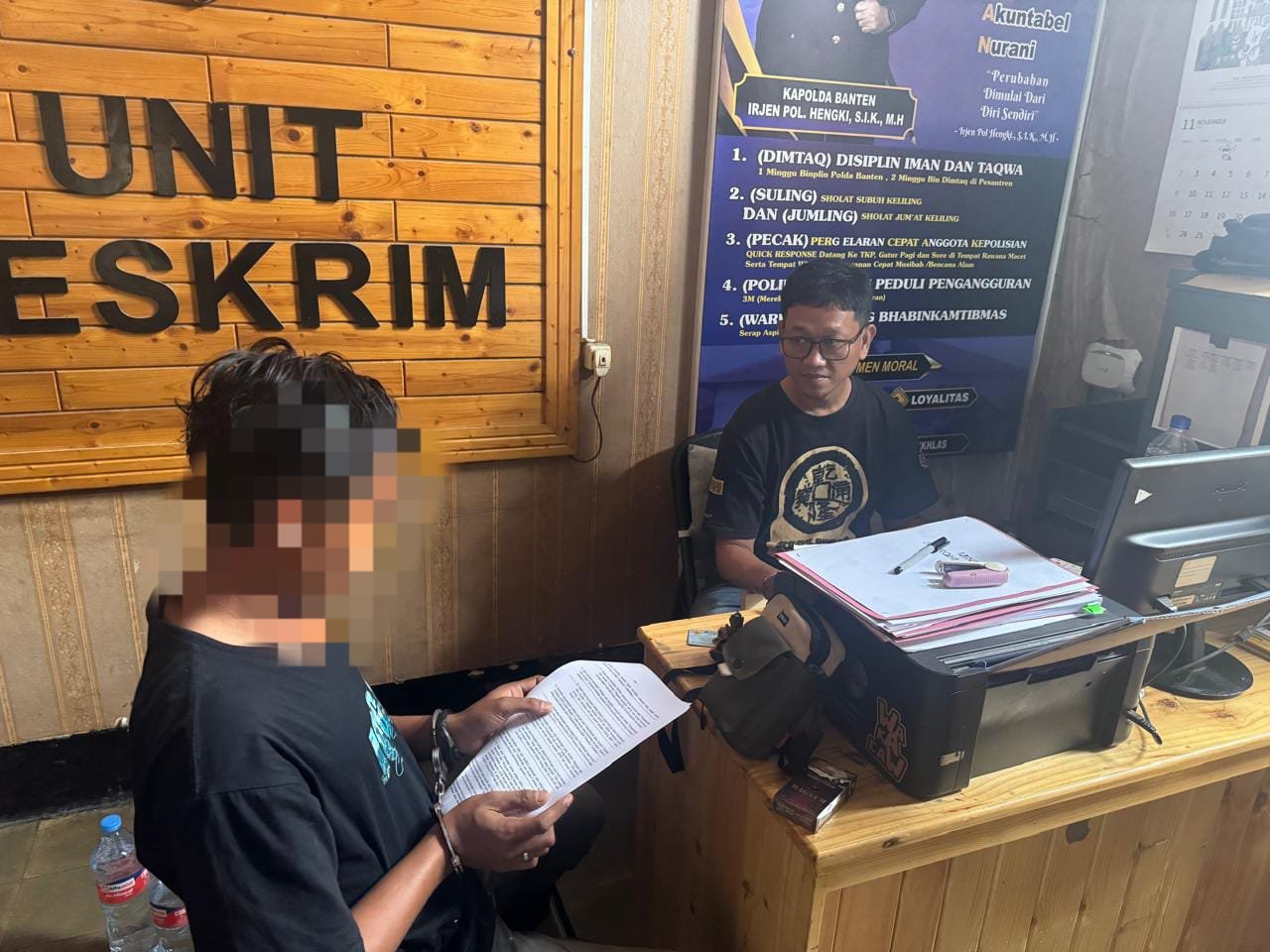 Polsek Ciruas mengungkap jaringan peredaran obat terlarang dan narkoba (Bantentv.com/ Imron)