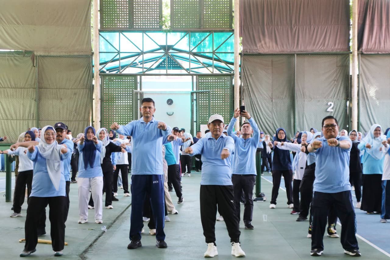 Peringatan HUT ke-54 Korp Pegawai Republik Indonesia (Korpri) tingkat Kabupaten Serang (Bantentv.com/ Riki)