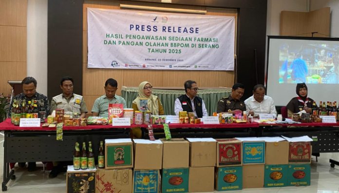 BBPOM Serang Ungkap Hasil Pengawasan Obat dan Pangan Olahan 2025