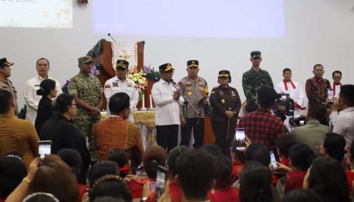 Polda Banten dan Forkopimda Pastikan Ibadah Natal 2025 Aman dan Kondusif. (Foto: Bantentv.com)