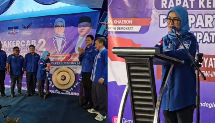 DPC Partai Demokrat Kabupaten Pandeglang menggelar agenda strategis Rapat Kerja Cabang (Rakercab) ke-2 tahun 2025 (Bantentv.com/ Rangga)