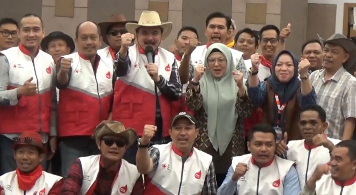 Pelatihan pengantaran darah bagi puluhan kurir atau ojek pengantar darah oleh PMI Kabupaten Serang (Bantentv.com)