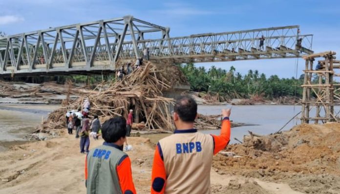 Sudah tersambung, Jembatan Bailey Bireuen siap difungsikan