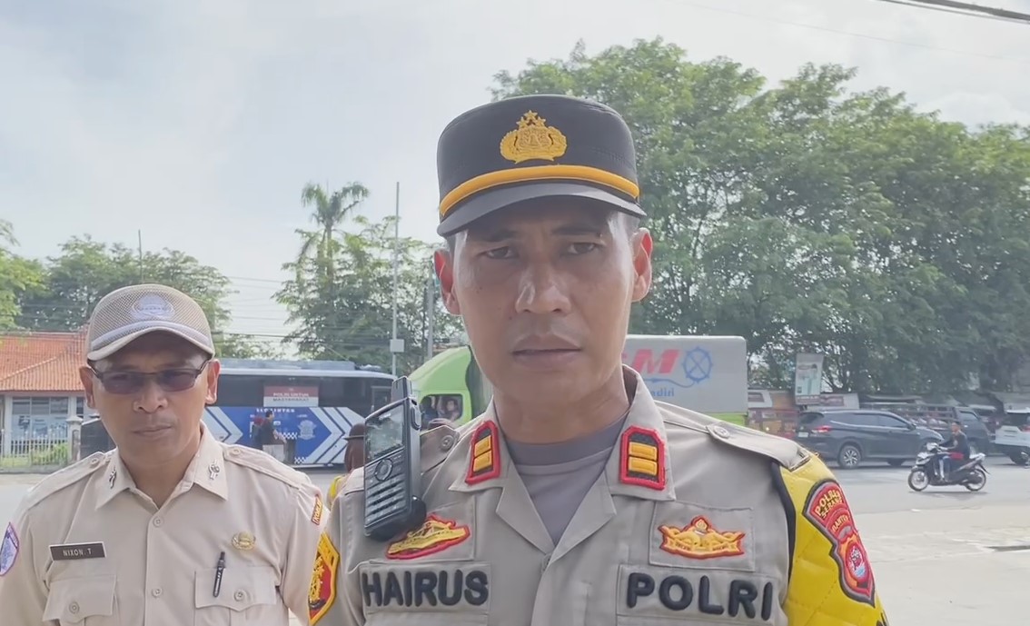 Kepala Posyan Cikande Modern, IPTU Hairus Saleh (Bantentv.com/ Imron)