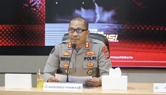 Polda Banten melalui Plt Kabid Humas AKBP Meryadi mengeluarkan imbauan resmi kepada masyarakat terkait potensi cuaca ekstrem di wilayah Banten.