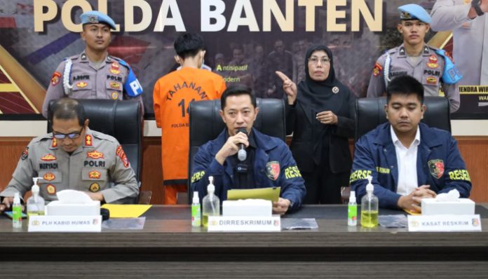 Polda Banten Tangkap Pelaku Pembunuhan Berencana Driver Online