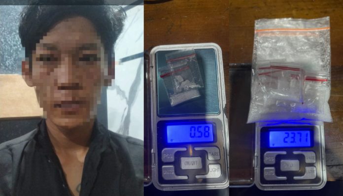 Pengedar sabu DAW berhasil ditangkap Tim Opsnal Satresnarkoba Polres Serang.