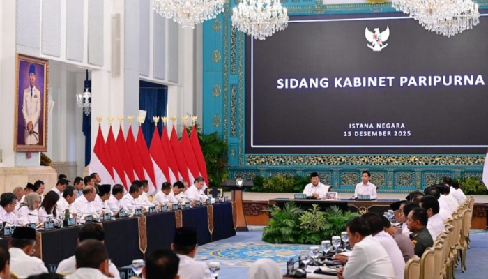 Presiden dan para menteri saat Sidang Kabinet Paripurna di Istana Negara (Foto/ BPMI Setpres)