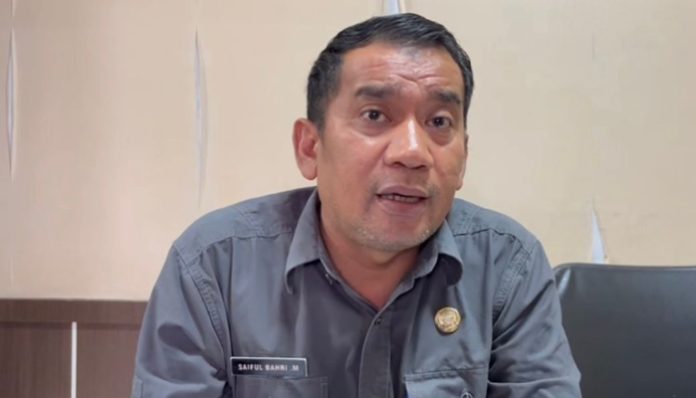 Kepala Bidang Pengendalian dan Penanggulangan Bencana Pertanian Dinas Pertanian (Distan) Provinsi Banten, Saiful Bahri Maemun. (Foto: Bantentv.com)