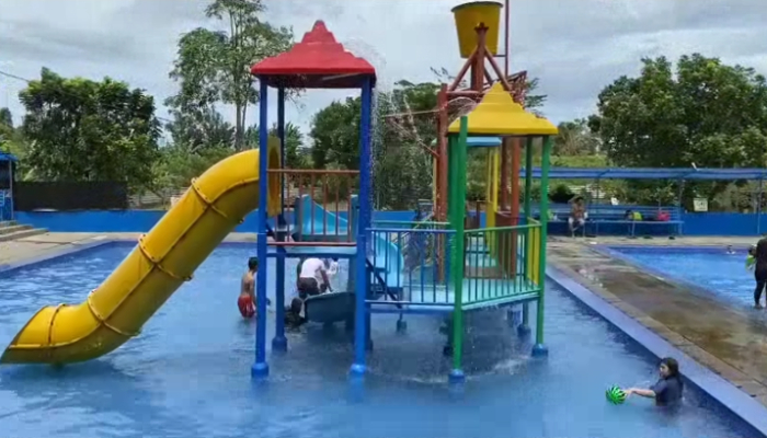 Kolam renang Anak-anak di kawasan wisata Mangun Bumi Sentosa (MBS), Kota Serang. (Foto: Bantentv.com)