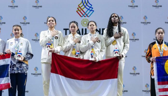 Tim Basket 3x3 Putri Indonesia Raih Medali Emas Pertama di SEA Games 2025. (Foto: Sea Games 2025)