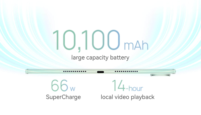 Baterai 10.100mAh yang mendukung 66W fast charging (Foto: Huawei)