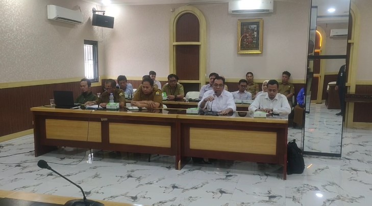 Rapat penanganan banjir Pemkot Serang di Aula Setda Kantor Wali Kota Serang (Bantentv.com/ Jaya)