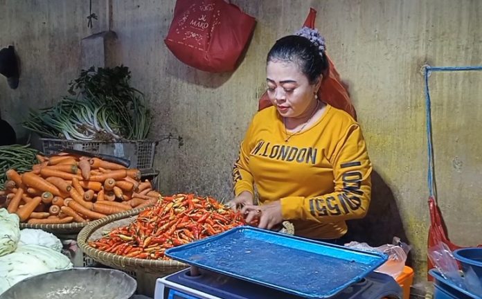 Gagal panen picu lonjakan harga cabai di Pasar Rangkasbitung (Bantentv.com / Nano)