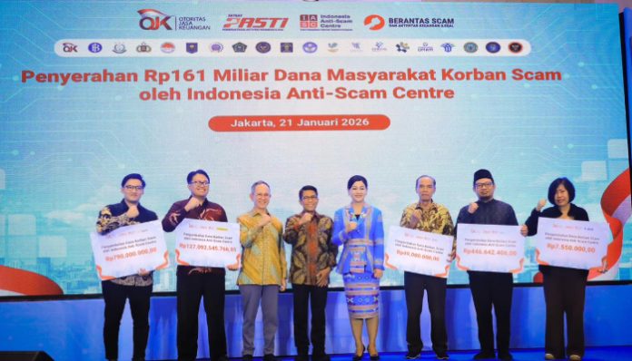 IASC Kembalikan Rp161 Miliar Dana Korban Scam. (Foto: Doc.OJK)