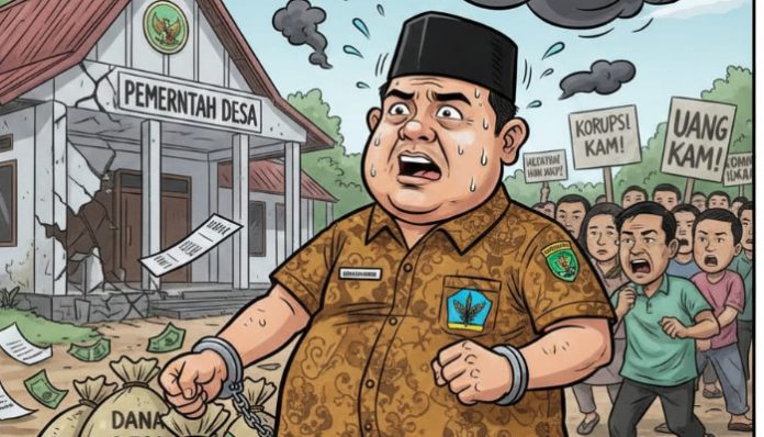 Ilustrasi korupsi dana desa