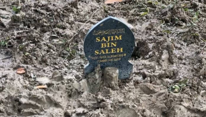 Makam Sajim yang Dibongkar oleh orang tidak dikenal