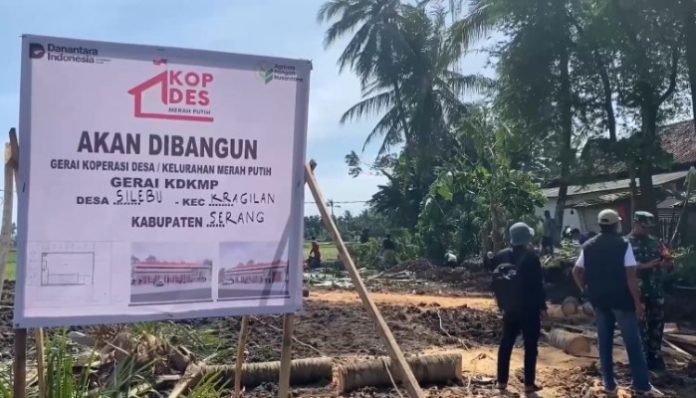 28 Gerai Kopdes Merah Putih di Kabupaten Serang Ditargetkan Rampung Akhir Januari 2026. (Foto: Bantentv.com)