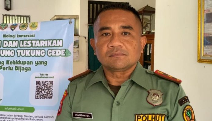 Kepala Resort Konservasi Wilayah II SKW I Serang BBKSDA Jawa Barat, Tuwuh Rahadianto Laban. (Foto: Bantentv.com)