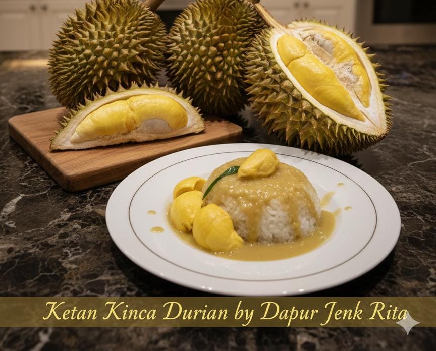 Ketan Kinca Durian Dapur Jenk Rita (Foto: Bantentv.com/ Rita)