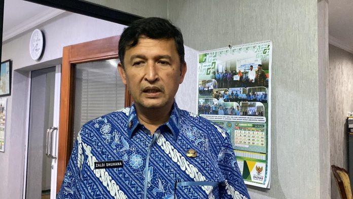 Sekda Kabupaten Serang Zaldi Dhuhana. Pemkab Serang menetapkan status tanggap darurat bencana hidrometeorologi (Bantentv.com/ Riki)