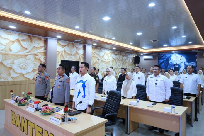 Polda Banten berpartisipasi dalam Zoom Meeting launching pembentukan 11 Ditres PPA dan PPO di tingkat Polda, serta 22 Satres PPA dan PPO Polres di seluruh Indonesia (Bantentv.com/ Imron)