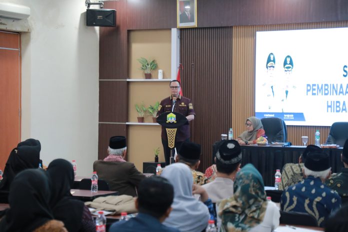 Wali Kota Serang, Budi Rustandi. Pemkot Serang mengalokasikan hibah Rp4,1 Miliar untuk 34 lembaga kemasyarakatan (Bantentv.com/ Jaya)