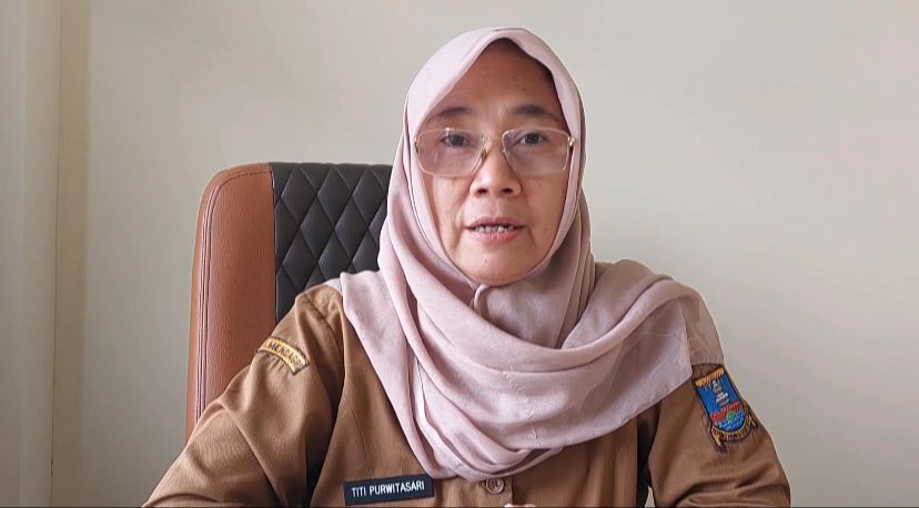 Kepala Bidang Perdagangan Diskoumperindag Kabupaten Serang, Titi Purwitasari (Bantentv.com/ Riki)