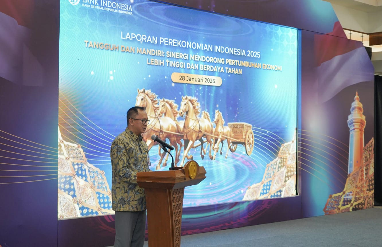Kantor Perwakilan Bank Indonesia Provinsi Banten menggelar agenda nonton bareng untuk menyaksikan siaran langsung Peluncuran Laporan Perekonomian Indonesia (LPI) 2025 (Bantentv.com/ Rangga)