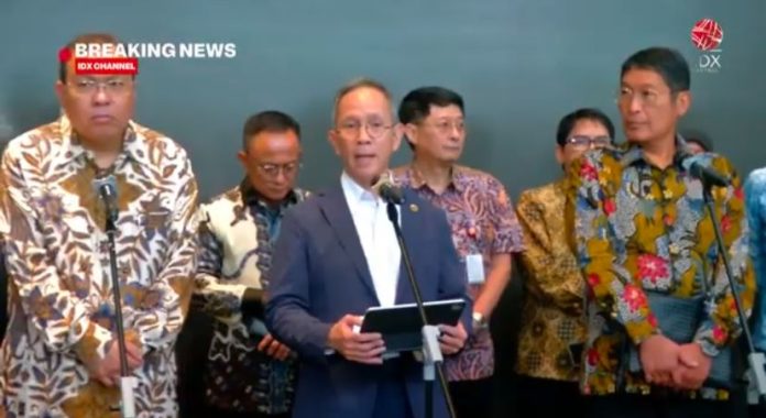 Konferensi pers OJK, di gedung BEI, Kamis 29 Januari 2026 (Foto: IDX Channel)