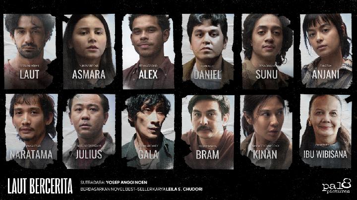 Daftar lengkap pemain film Laut Bercerita (Pal8 Pictures)