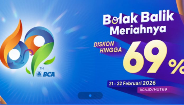 BCA Hadirkan Diskon hingga 69 Persen