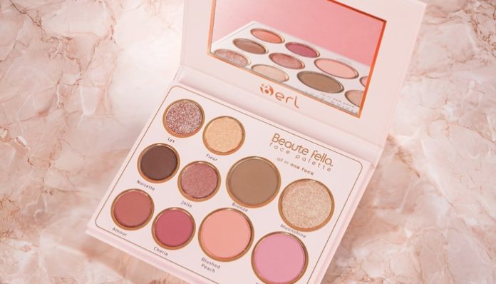 B ERL Beaute Fella Face Palette dirancang untuk kebutuhan makeup dasar dengan hasil natural.