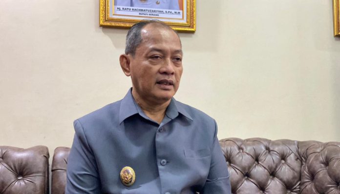 Wakil Bupati Serang Muhammad Najib Hamas. Pemkab Serang meminta agar BPJS PBI 49 ribu warga Serang diaktifkan kembali (Bantentv.com/ Riki)