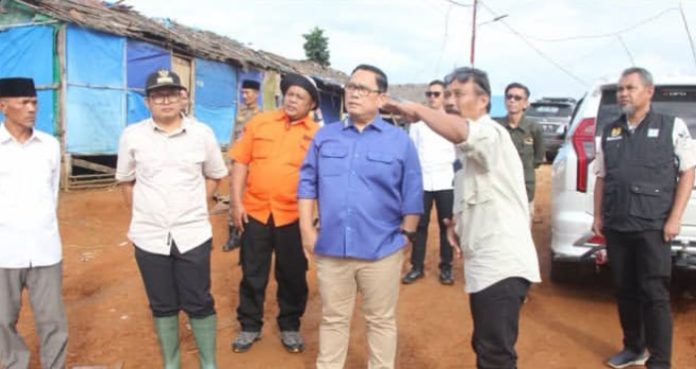 Wakil Bupati Lebak Tinjau Progres Pematangan Lahan untuk Pembangunan Hunian Tetap