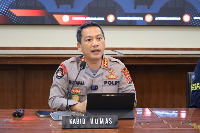 Polda Banten member klarifikasi gugatan pasutri Jawilan ke PN Serang (Bantentv.com/ Imron) 