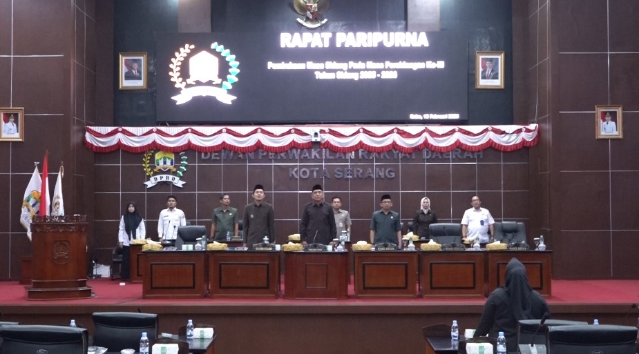 Paripurna DPRD Kota Serang Bahas Hasil Reses dan Prioritas 2027