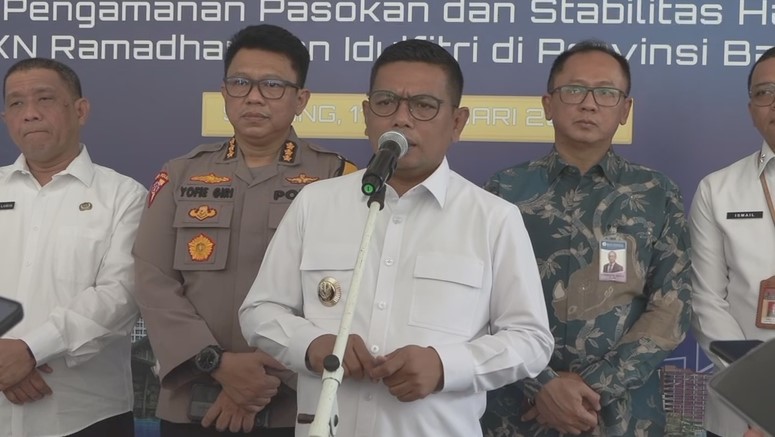 Pemprov Banten memastikan harga pangan terkendali hingga Idulfitri 1447 Hijriah (Bantentv.com/ Hendra)