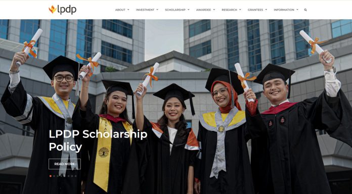 Website resmi beasiswa Lembaga Pengelola Dana Pendidikan (LPDP) (Tangkapan Layar Laman LPDP)