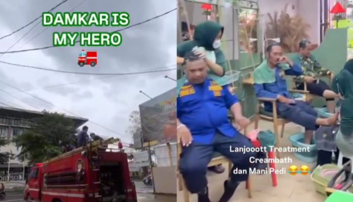 10 Petugas Damkar Kota Serang Dapat Hadiah Creambath Gratis