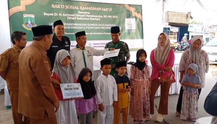 LPSDM HAM Banten Gandeng UPZ Berikan Modal UMKM dan Santunan Yatim
