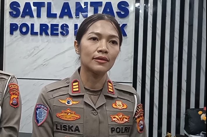 Kasat Lantas Polres Lebak, AKP Liska Oktavima Rudianto (Foto: Bantentv.com/ Nano)