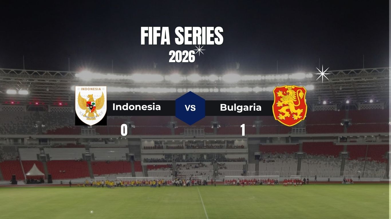 Babak Pertama: Indonesia Tertinggal 0-1 dari Bulgaria Lewat Penalti