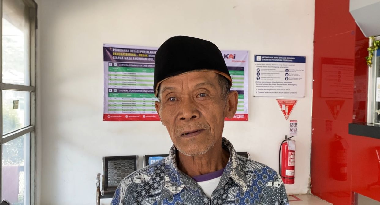 Stasiun Walantaka kota Serang mulai dipadati pemudik local (Foto: Bantentv.com/ Imron)