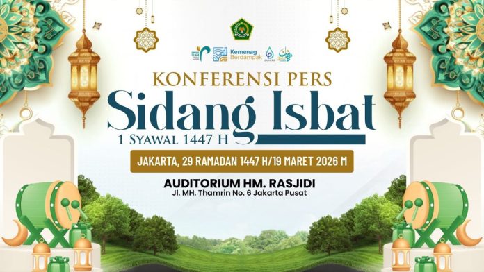 Live streaming sidang isbat penetapan 1 Syawal 1447 Hijriah (Foto: Bimas Islam)