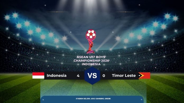 timnas indonesia u17, indonesia vs timor leste, garuda muda, babak pertama